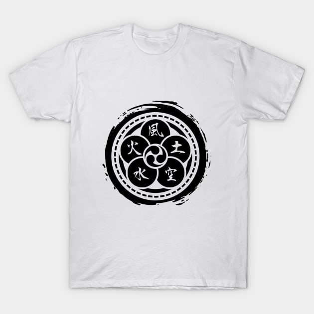 The Book of Five Rings (Crest) - [Ronin Edition ] V.2 T-Shirt by Rules of the mind